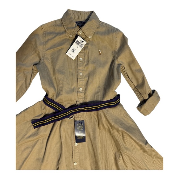NWT Ralph Lauren Khaki Button-Up Shirt Dress - Picture 5 of 10